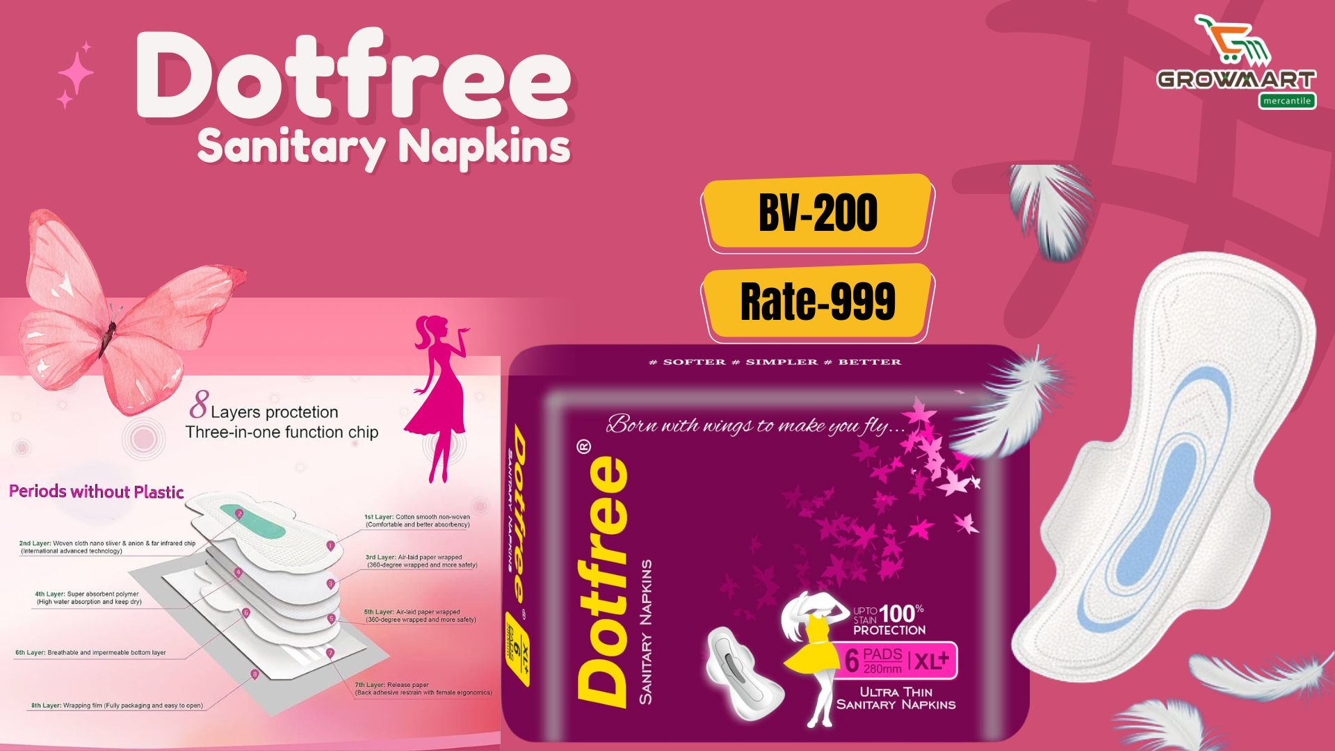 Dotfree Sanitary Napkin