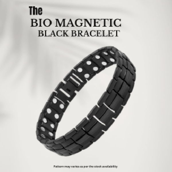 Bio Magnetic Black Bracelet