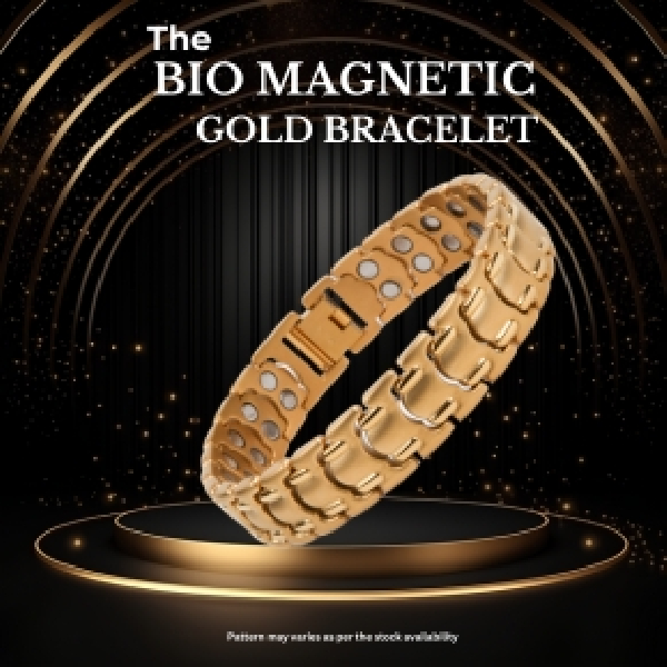 Bio Magnetic Gold Bracelet